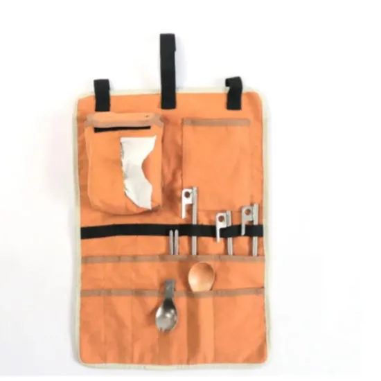 Hanging Organizer Camping Tableware Bag Picnic Cutlery Storage Wyz21117 