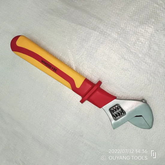 Electrical Tool 1000V Insulated/Insulation/Electrican/Injection Adjustable Wrench, 300mm 