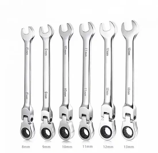 Mirror Finish 17mm Ratchet Combination Wrench Flexible Head, Factory Price 