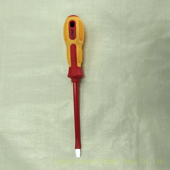 1000V Insulated/Insulation Tools Electrican Slotted Screwdriver 6*125mm 