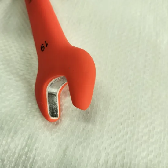 Insulation/Insulated/Electrican 1000V Tools, Open End Spanner 19 mm, 2 Layers, VDE, IEC/En60900 