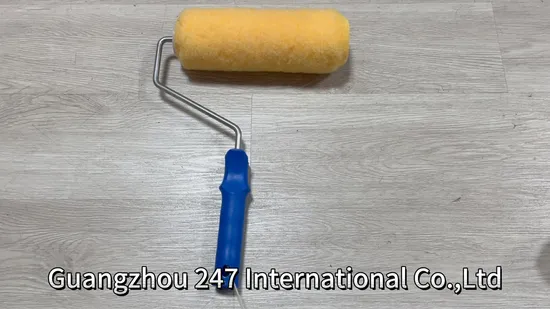 Wholesale Plastic Handle Decorative Paint Roller Brush 