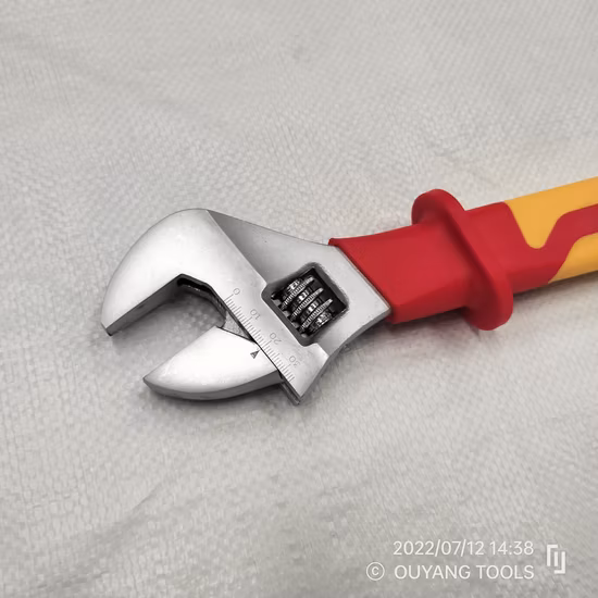 Electrical Tool 1000V Insulated/Insulation/Electrican/Injection Adjustable Wrench, 300mm